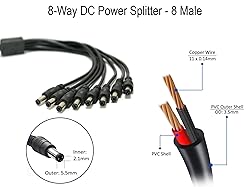 SOLTECH 8 Way DC Power Supply Splitter for Security