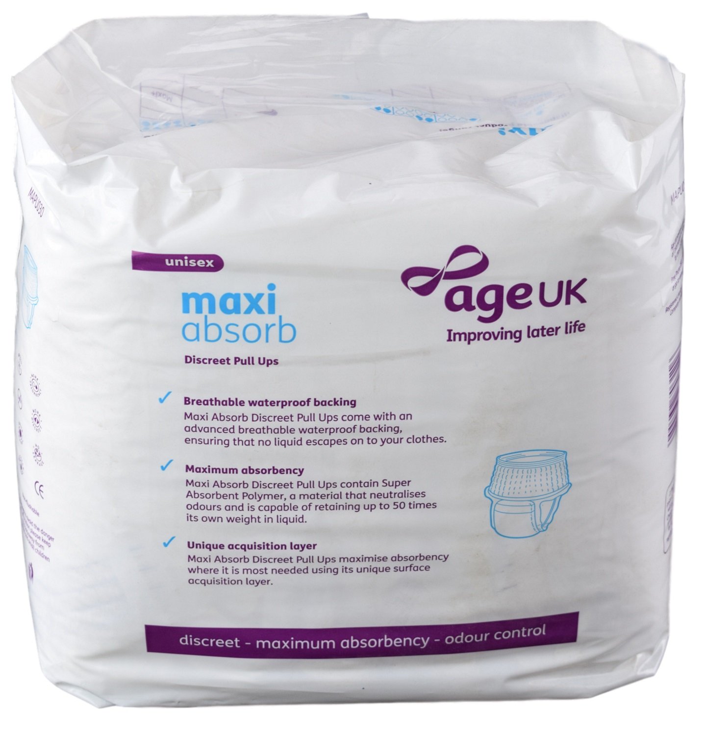 Age UK Maxi Absorb Discreet Pull Ups Regular+ X Large (PK14) Amazon