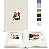 Vienrose Premium Small Photo Album 4x6 for 20 Pictures, Linen Cover Photo Book with Writing Space, Ideal for Wedding Albums, Baby Books, and Travel Journals
