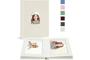 Vienrose Premium Small Photo Album 4x6 for 20 Pictures, Linen Cover Photo Book with Writing Space, Ideal for Wedding Albums, Baby Books, and Travel Journals