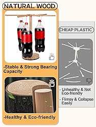 Stable Rotary Wood Pasta Drying Rack - Large Noodle