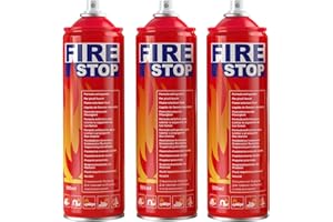 AmzBoom 3-Pack Fire Extinguisher for Home, Kitchen, Car, Boat - ABCK Class Extinguisher with Mounting Bracket - Compact & Portable for Emergency Use.