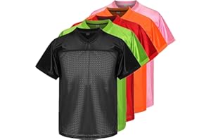 Rioofinx Youth Blank Football Jersey for Boy's, Kid's Athletic Practice Sports T-Shirt Hip Hop Jersey for Party