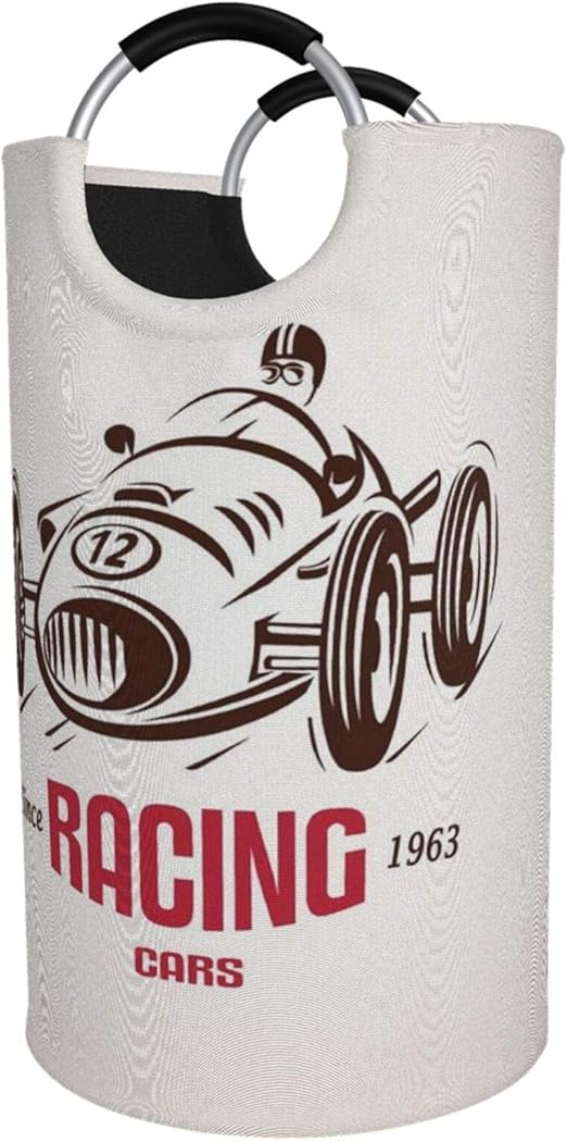 Amazon Co Jp Wotaka ランドリーバスケット レトロなスタイルのレースカーエンブレム式自動車アイコン速度競争 ランドリーバッグ 洗濯かご おりたたみ 洗濯カゴ おしゃれ 収納ボックス おもちゃ収納 Home Kitchen