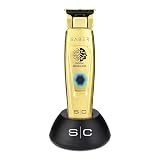Stylecraft Saber Professional Full Metal Body Digital Brushless Motor Cordless Hair Trimmer (Gold)