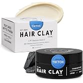 BlackMask Hair Clay for Men, Strong Hold Hair Styling Clay, 3.52oz (1 Pack) | Long-Lasting Matte Finish, Low Shine, Texturizing &amp; Volumizing Mens Hair Clay, Non-Greasy, No Drying Alcohols, All Hair Types