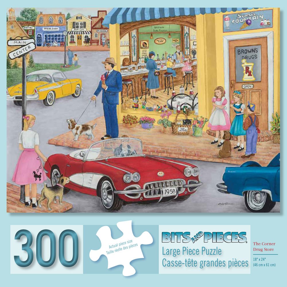 Bits and Pieces 300 Large Piece Jigsaw Puzzle for Adults The Corner