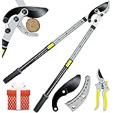 JARDINEER Tree Lopper Branch Cutter Heavy Duty, 3Pack Extendable Loppers for Tree Trimming, 28-38.5" Garden Lopper with 2 Inch Cutting Capacity