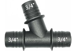 FEEDUN 226061,Dia 3/4",Radiator Coolant Hose 3 Way Connector,Heater Y-Joint Diverter,Water Pipe Splitter Repair Kit for Mercedes-Benz BMW Audi Volkswagen Chevrolet Volvo Buick Ford Toyota Honda,19mm,0.75inch