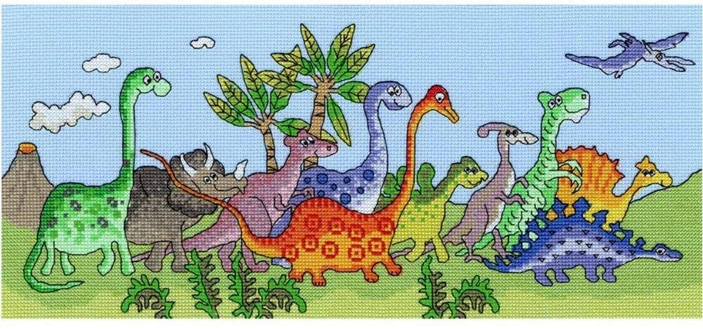 Bothy Threads Cross Stitch Kit - Dinosaur Fun