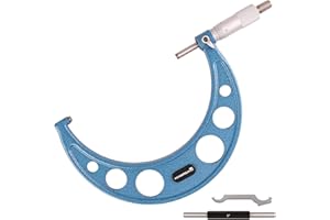 WONDERSUNM Outside Micrometer 5-6" Measuring Range Professional Premium Precision Machinist Tool 0.0001" Graduation