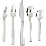 Amazon.com: Fortessa Lucca 18/10 Stainless Steel Flatware, 5 Piece ...