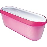 Tovolo Glide-A-Scoop Ice Cream Tub (Raspberry Tart) - 1.5 Quart Insulated & Reusable Container for Homemade Ice Cream & Freez