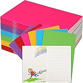 Gueevin 30 Pcs Blank Books to Write Stories Bulk Composition Notebooks Colorful Soft Cover Notebooks for Drawing Ruled Lined Journals Gift (Classic Colors)