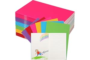Gueevin 30 Pcs Blank Books for Kids to Write Stories Bulk Composition Notebooks Colorful Soft Cover Notebooks for Drawing Ruled Lined Journals Kindergarten Primary School Gift (Classic Colors)