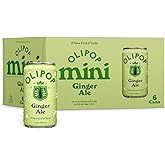 OLIPOP MINIs 6g Fiber Prebiotic Soda, Ginger Ale, 7.5 fl oz, 6 Pack | Shelf Stable Prebiotic Soda, 3g Fiber, 3g Sugar, Digestive Health Support, Prebiotics &amp; Botanicals, Gluten Free, Non GMO