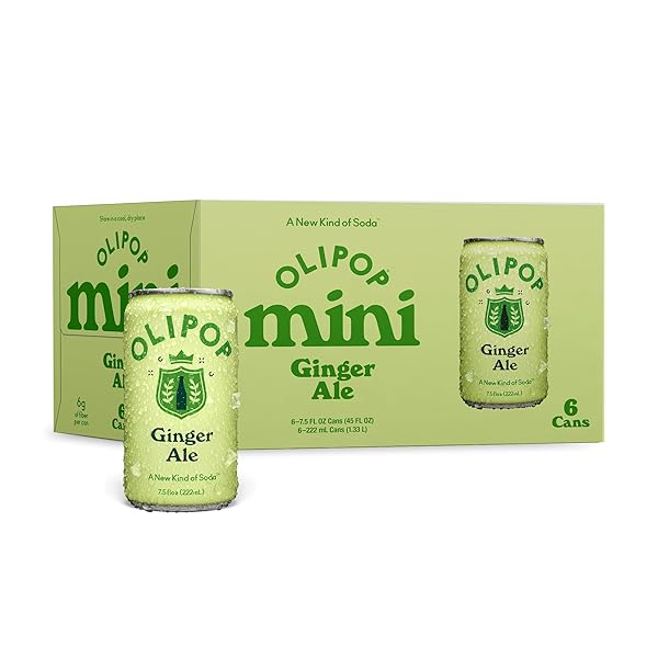 OLIPOP MINIS PREBIOTIC SODA POP, GINGER ALE, PANTRY...