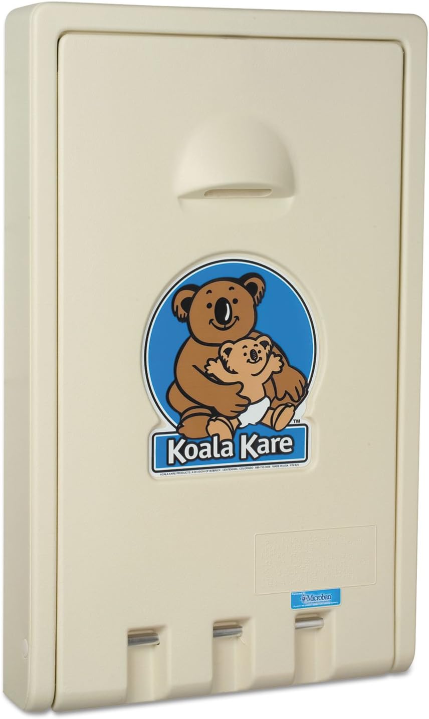 Koala Kare KB10100 Standard Vertical Baby Changing Station, Cream