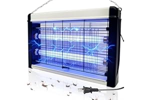 Bug Zapper Electric Outdoor, 3500V High-Voltage Insect Killer with 20W UV Light (365nm), Powerful Mosquito & Fly Zapper with 