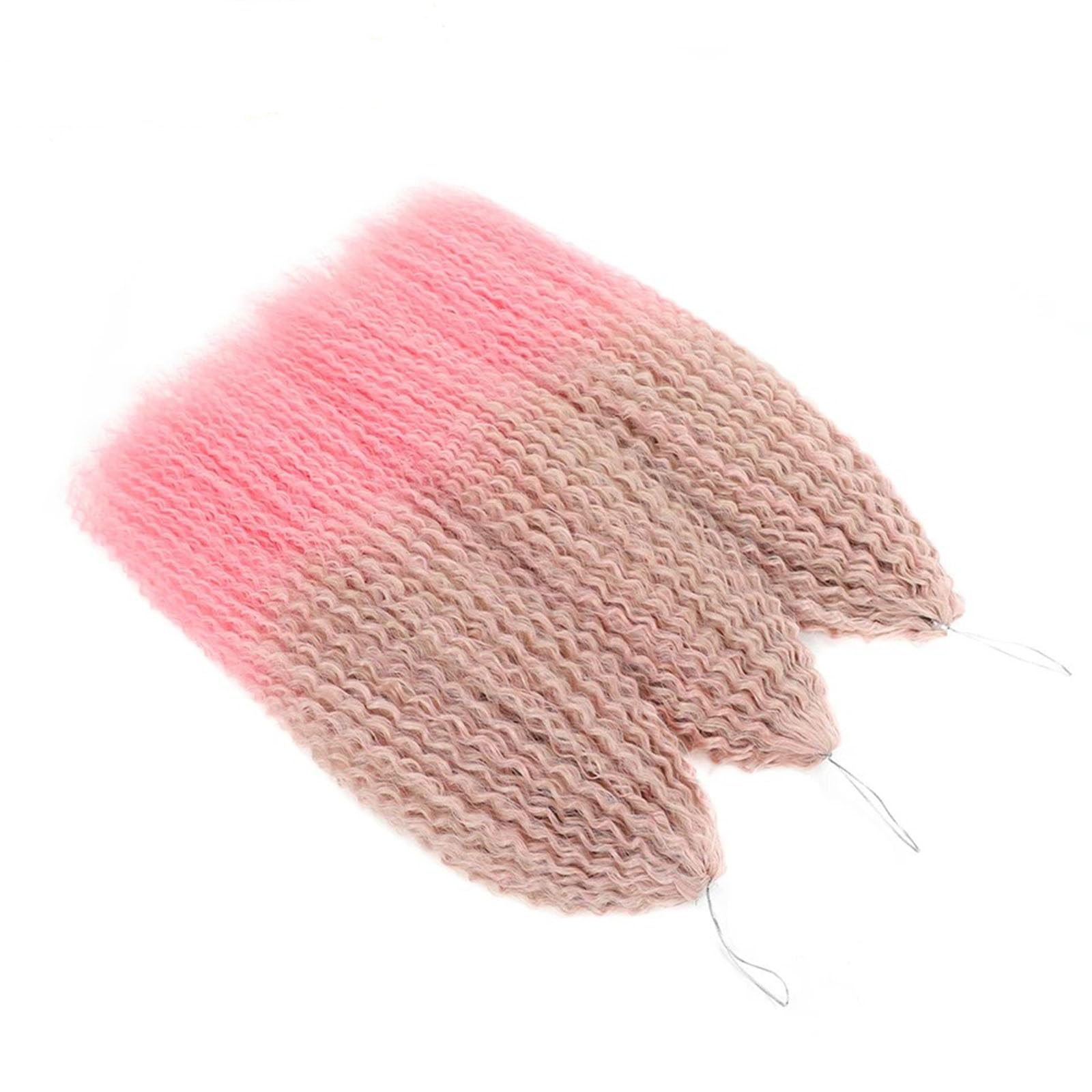 Aiokrtse Brazilian Braids Curly Crochet Hair Brazilian Curly Synthetic Braiding Hair Extensions Boho Braids Deep Water Wave Synthetic Crochet Hair 28 inches Pack of 5(Total 600 Grams A5 Colour)