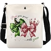 MAOFAED Witch Pink And Green Crossbody Bag, Because I Knew You I Have Been Changed for Good(pink goes goodXK)