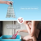 MYPIN Cat Litter Scoop with Holder and Bags 135 Count Bags Large Capacity Grey view 5
