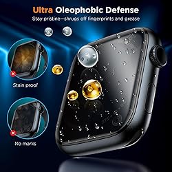 LK 4 Pack for Apple Watch Screen Protector 45mm
