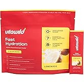 VitaWild Premium Electrolyte & Vitamin Drink Mix - Zero Added Sugar - Clean Ingredients - 7 Electrolytes & Minerals - 8 Key Vitamins & Nutrients - 15 Single-Serve Sticks (Lemonade)