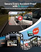 BOTSLAB 4K Dash Cam Front and Rear with GPS WiFi 64GB Card view 4