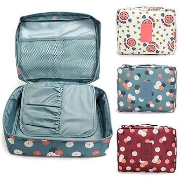 Divinezon Portable Travel Cosmetic Makeup Toiletry Bag Case Organizer Storage Pouch Hanging Bag Unisex
