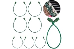 Cooraby Decorative Garland Ties Garland Flexible Ties for Holiday Decorations Christmas Craft Gift Wrapping (Green, 8)