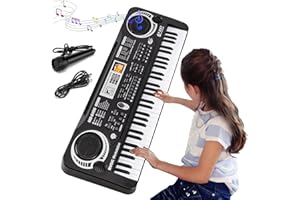 FASCRYLA 61 Key Piano Keyboard for Kids, Electronic Music Toy for Beginners, 16 Tones, 10 Rhythms, 6 Demos, Built-in Recording, Perfect Christmas or Birthday Gift for Ages 3+