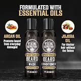 Viking Revolution Beard Shampoo & Conditioner 2x150ml Argan Jojoba Oils view 5