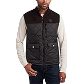 CANADA WEATHER GEAR Mens Puffer Vest - Water Resistant Windproof Insulated Quilted Puffer Vest for Men Zip Up Sweater Yoke