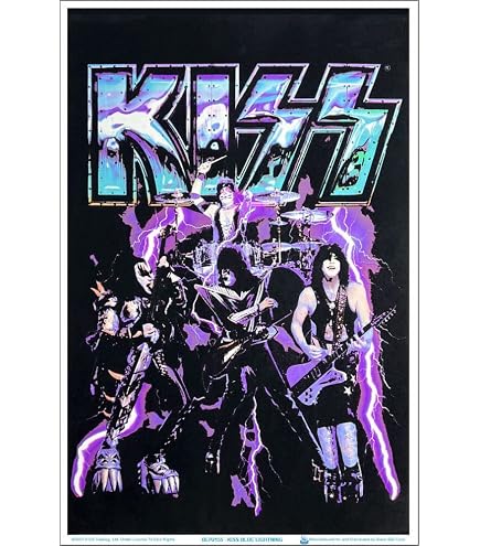Amazon.com: KISS - Neon - Officially Licensed - Laminated