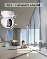 blurams Pet Camera 2K 360° Indoor Dog Baby Monitor Color Night Vision 2-Way Talk view 6
