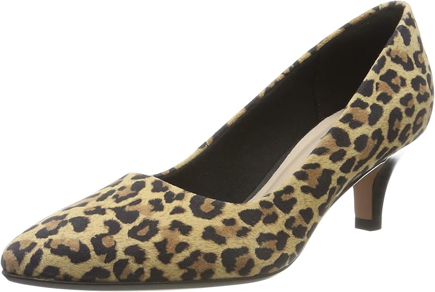 leopard print closed toe heels