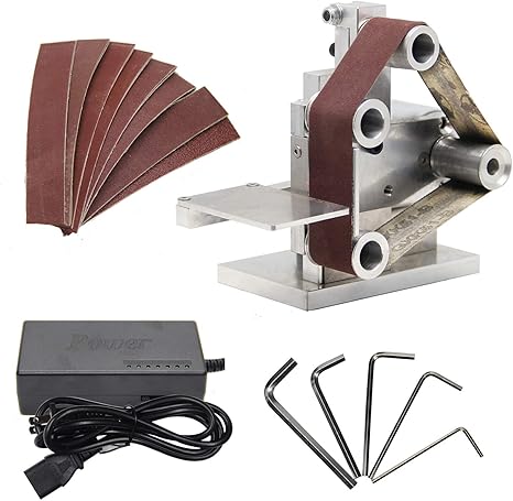 Amazon Huanyu ミニベルトサンダー 卓上型電気サンダー 7段変速 4500 9000rpm Min 家庭用 業務用 Diy ベルト10本付き 330 30mm サンダー