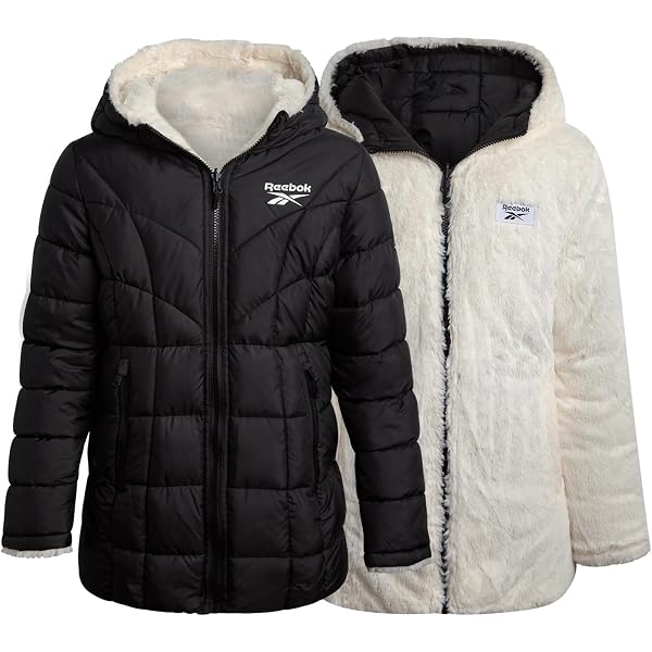Kids Winter Jacket Kids Boys Fashion Padded School Jacket - Bubble Winter Coat For Ages 5-13 Years, Black, Water-Resistant Polyester Winter Jacket For Kids