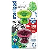 Steripod Kids Toothbrush Protector, Mix Colors, Pack of 2
