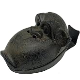 Monkey Cigar Ashtrays, Cast Iron Retro Creative Orangutan Cigar Ashtray, Big Funny Monkey Ash Holder with Lid, Outdoor Indoor Cool Incense Holder Ashtrays for Home Office Countertop Decoration