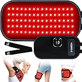Red Light Therapy for Body, 3000mAh Cordless Infrared Light Therapy Pad, 240 Beads Portable 10Hz & 5 Modes 660nm 850nm Heating Light Therapy Wrap Belt for Back Knee Leg Hands Feet Women Men