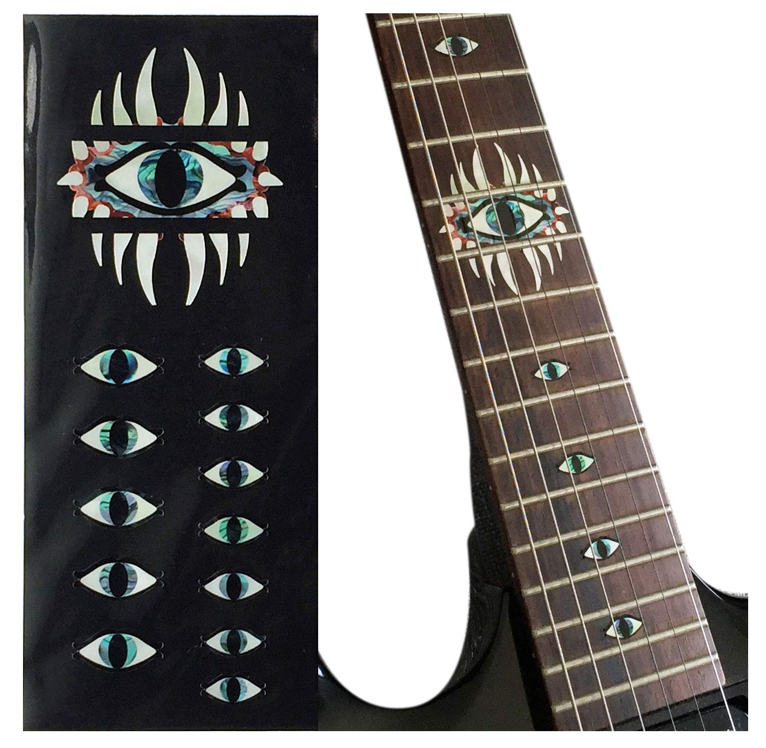 Inlay Sticker Fret Markers for Guitars - Emblem 12th Fret Markers Set - Mystic Eye,F-289ME-G