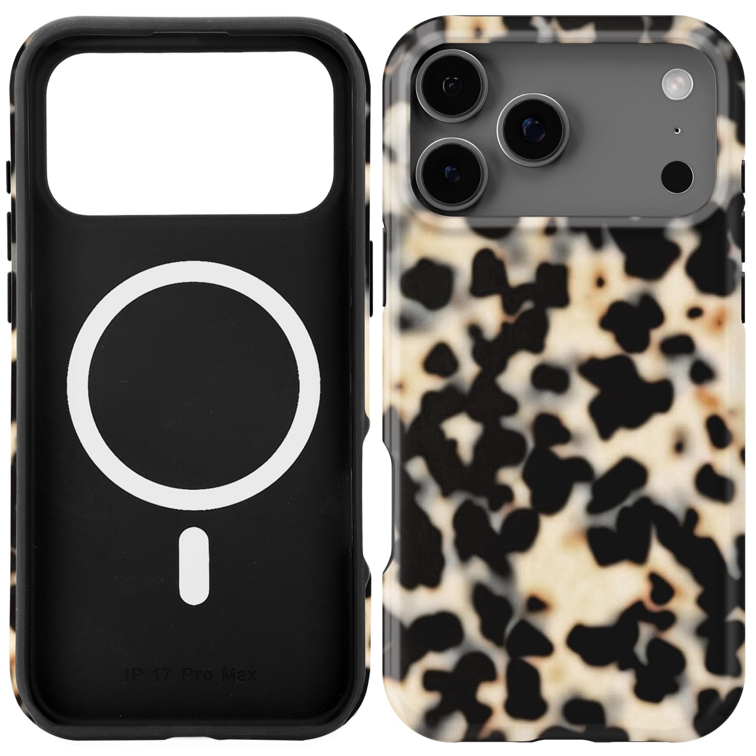 Obbii Compatible with iPhone 17 Pro Max Case [Compatible with MagSafe] -Shockproof Protective Slim Soft TPU Cover Phone Case 6.9" (Tortoise Shell, iPhone 17 Pro Max 6.9")