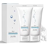 vurfoo JAAN 2PCS Pore Deep Cleansing Korean Face Wash for Women, 5 Natural Ingredients Foaming Facial Cleanser, Hydrating & Moisturizing, Makeup & Blackhead Remover, 5.07fl.oz/150ml*2