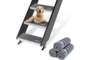 boslla RV Step Covers, 3 Pack RV Stair Covers, 19.5"x7.5" Camper Step Covers RV Step Carpet Rug for Mobile Home, Camper