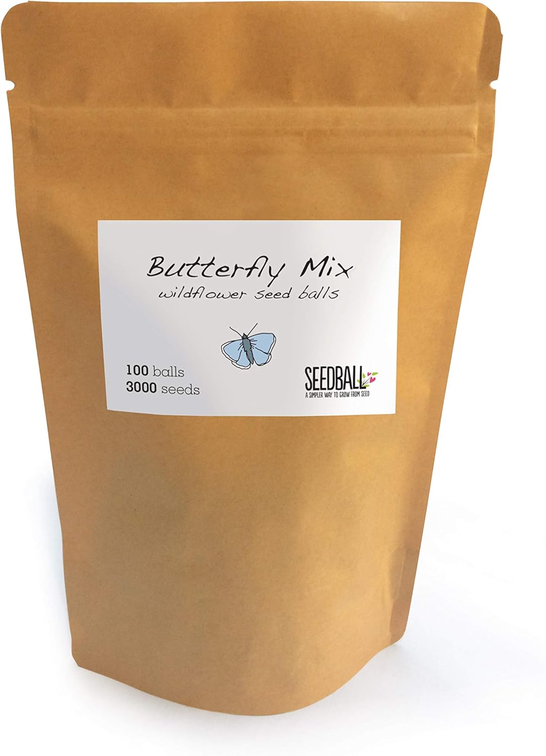 SEEDBALL Butterfly Mix Seed Bombs - 100 Seed Balls Per Pack