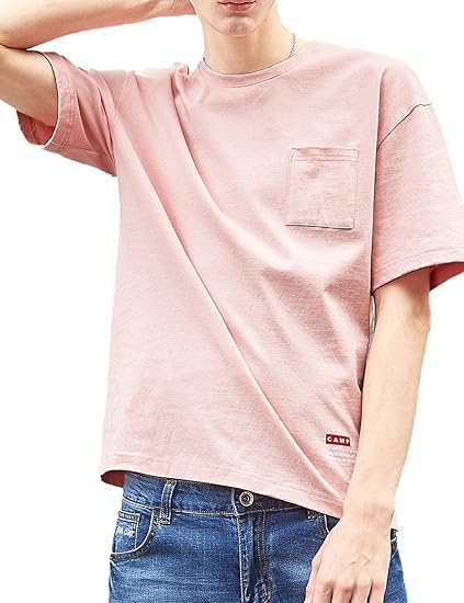 Amazon パイオニア キャンプ Pioneer Camp メンズ ポケットtシャツ 赤 大きいサイズ 夏服 ピンク カラーtシャツ 夏 無地 ティーシャツ 無地tシャツ Tシャツ カットソー 通販