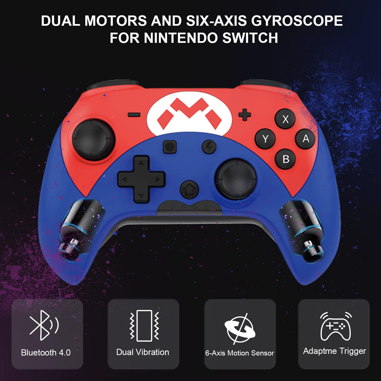 Joso Mobile Game Controller for iPhone iPad, Direct Play, Bluetooth Gaming Gamepad Joystick Works with Most iOS, iPad, MFi Games, Call of Duty Mobile(COD), Genshin Impact, Asphalt 9, Real Racing 3