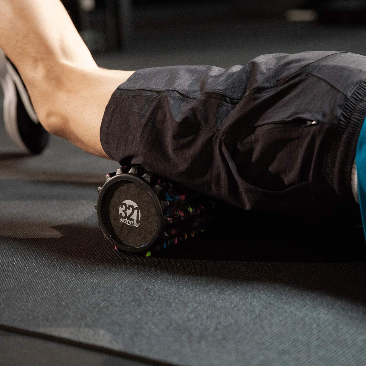 321 STRONG Foam Roller - Extra Firm High Density Deep Tissue Massager with Spinal Channel, for Muscle Massage and Myofascial Trigger Point Release, with 4K eBook - Alien: Sports & Outdoors